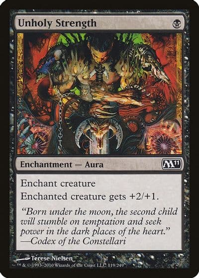 Unholy Strength Magic 2011 (M11) Magic card