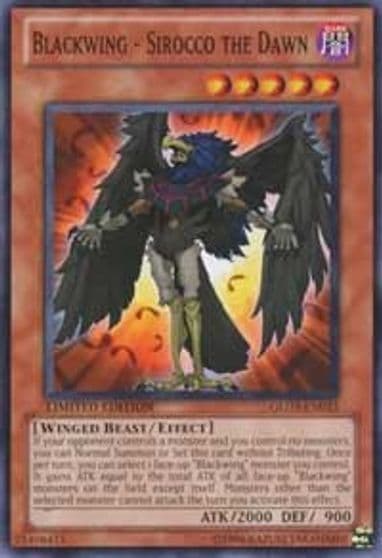 Blackwing Sirocco the Dawn Gold Series 3 Yu-Gi-Oh! card