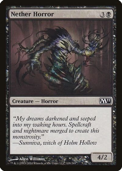 Nether Horror Magic 2011 (M11) Magic card