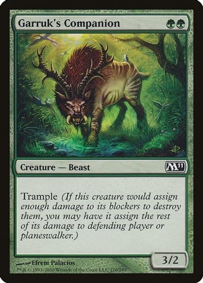 Garruks Companion Magic 2011 (M11) Magic card