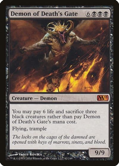 Demon of Deaths Gate Magic 2011 (M11) Magic card