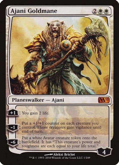Ajani Goldmane Magic 2011 (M11) Magic card