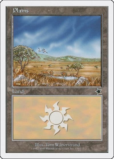 Plains 154 Starter 1999 Magic card