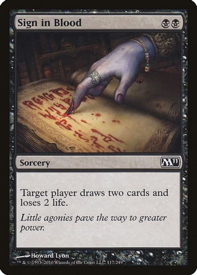 Sign in Blood Magic 2011 (M11) Magic card
