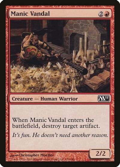 Manic Vandal Magic 2011 (M11) Magic card