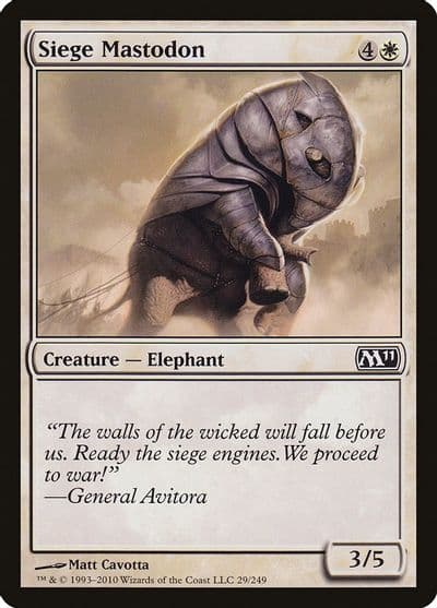 Siege Mastodon Magic 2011 (M11) Magic card