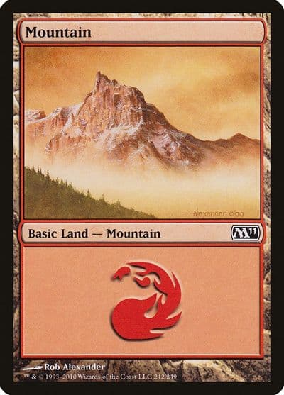 Mountain 242 Magic 2011 (M11) Magic card