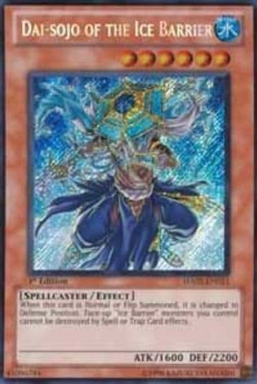 Dai sojo of the Ice Barrier Hidden Arsenal 2 Yu-Gi-Oh! card
