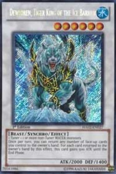 Dewloren Tiger King of the Ice Barrier Hidden Arsenal 2 Yu-Gi-Oh! card