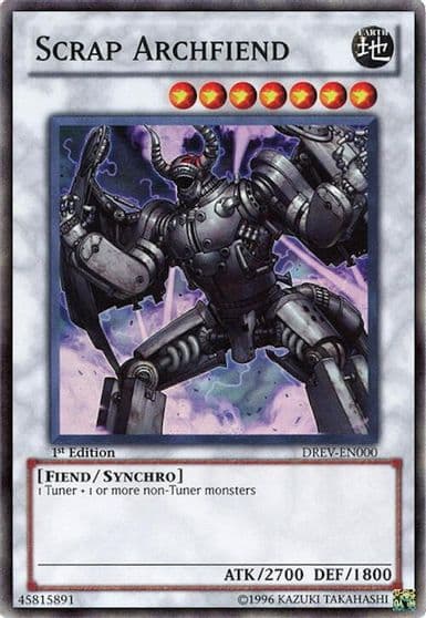 Scrap Archfiend Duelist Revolution Yu-Gi-Oh! card