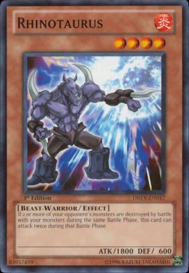 Rhinotaurus Duelist Revolution Yu-Gi-Oh! card