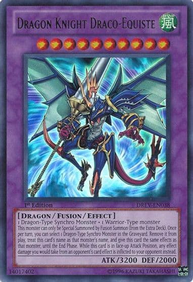 Dragon Knight Draco Equiste Duelist Revolution Yu-Gi-Oh! card