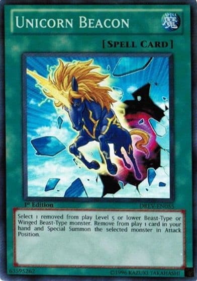 Unicorn Beacon Duelist Revolution Yu-Gi-Oh! card