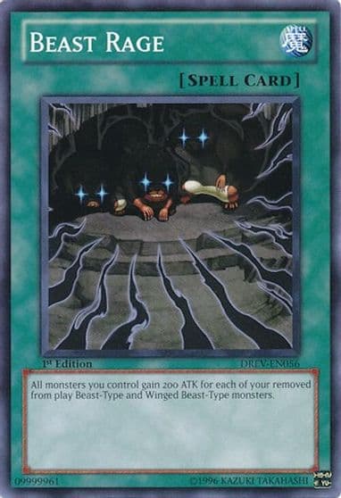 Beast Rage Duelist Revolution Yu-Gi-Oh! card