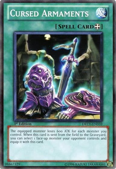 Cursed Armaments Duelist Revolution Yu-Gi-Oh! card