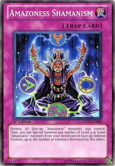 Amazoness Shamanism Duelist Revolution Yu-Gi-Oh! card