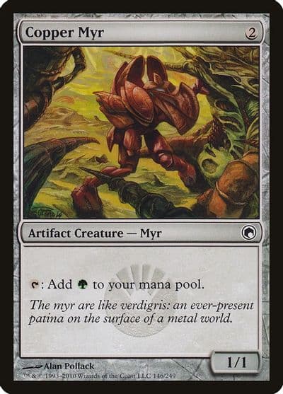 Copper Myr Scars of Mirrodin Magic card