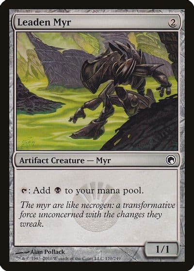 Leaden Myr Scars of Mirrodin Magic card
