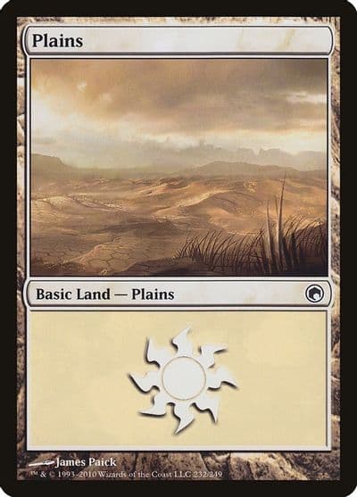 Plains 232 Scars of Mirrodin Magic card