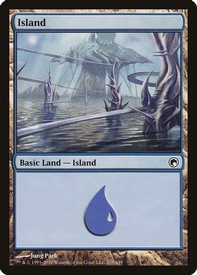 Island 235 Scars of Mirrodin Magic card