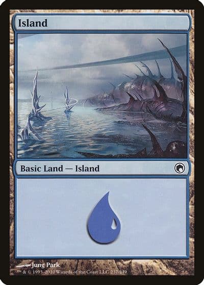 Island 237 Scars of Mirrodin Magic card