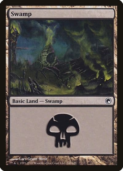 Swamp 240 Scars of Mirrodin Magic card
