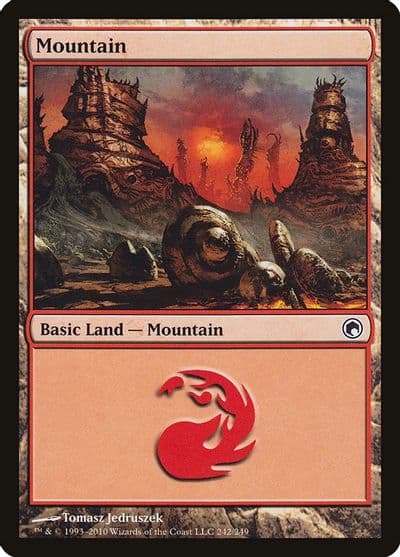 Mountain 242 Scars of Mirrodin Magic card