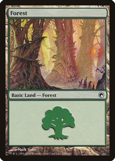 Forest 249 Scars of Mirrodin Magic card