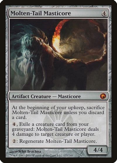 Molten Tail Masticore Scars of Mirrodin Magic card