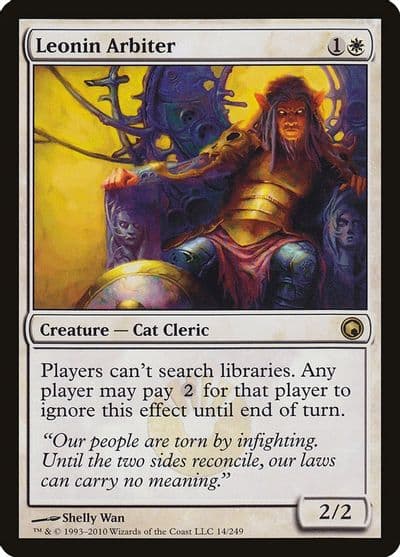 Leonin Arbiter Scars of Mirrodin Magic card