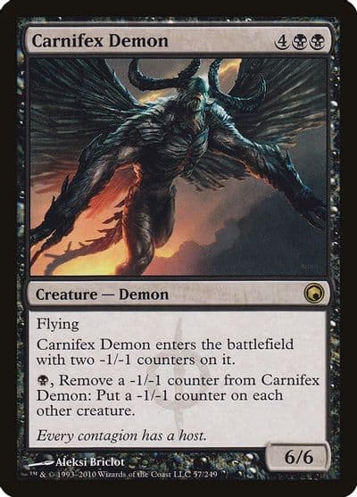 Carnifex Demon Scars of Mirrodin Magic card
