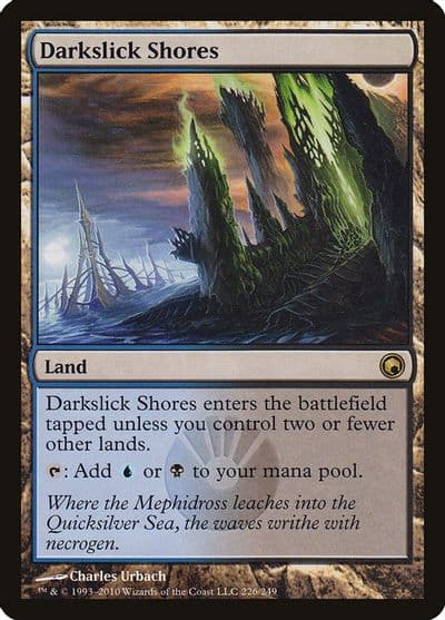 Darkslick Shores Scars of Mirrodin Magic card