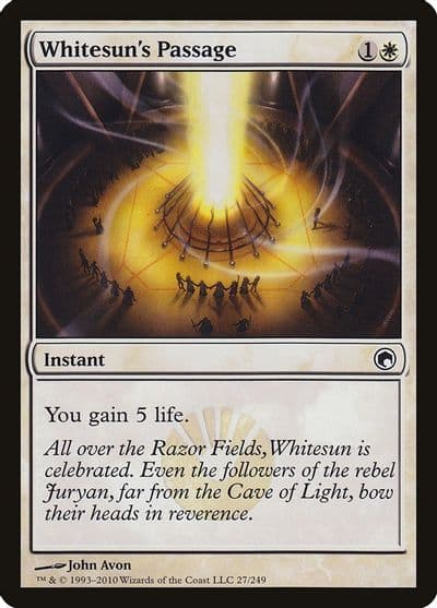 Whitesuns Passage Scars of Mirrodin Magic card