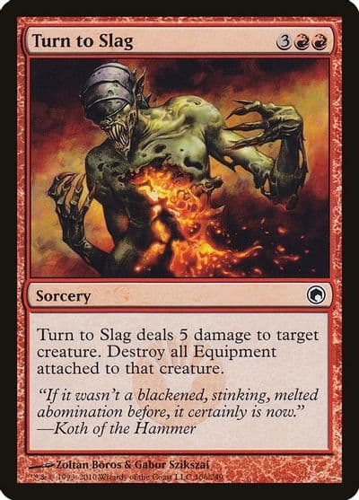 Turn to Slag Scars of Mirrodin Magic card
