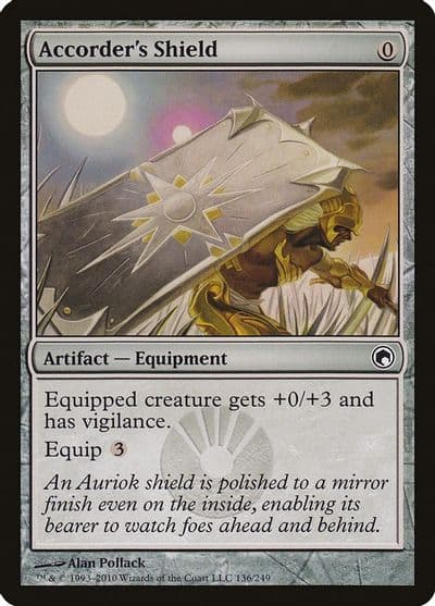Accorders Shield Scars of Mirrodin Magic card