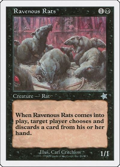 Ravenous Rats Starter 1999 Magic card