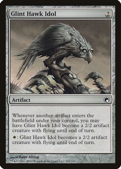Glint Hawk Idol Scars of Mirrodin Magic card