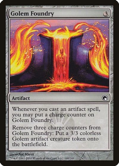 Golem Foundry Scars of Mirrodin Magic card