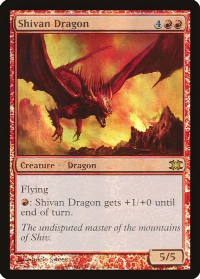 Shivan Dragon From the Vault: Dragons Magic card