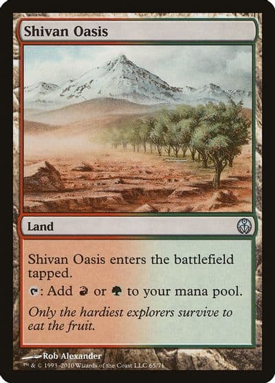 Shivan Oasis Duel Decks: Phyrexia vs. the Coalition Magic card