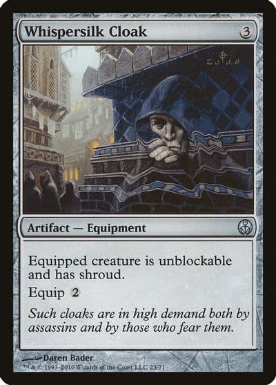 Whispersilk Cloak Duel Decks: Phyrexia vs. the Coalition Magic card
