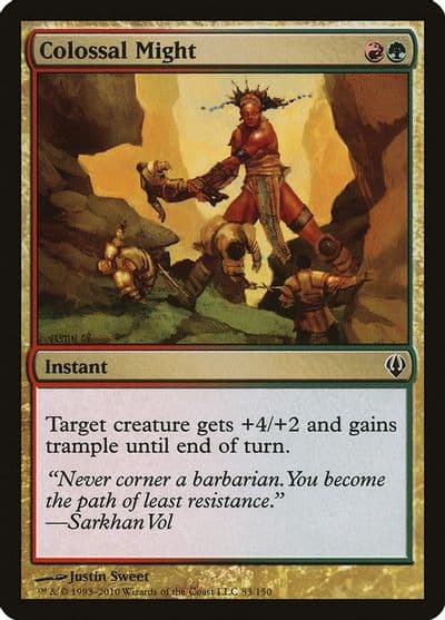 Colossal Might Archenemy Magic card
