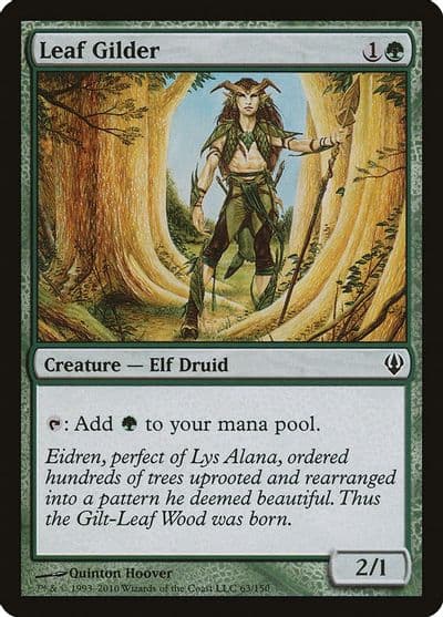 Leaf Gilder Archenemy Magic card