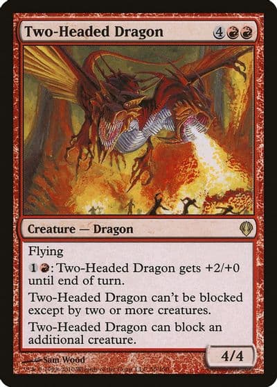 Two Headed Dragon Archenemy Magic card
