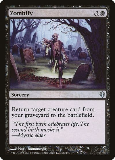 Zombify Archenemy Magic card