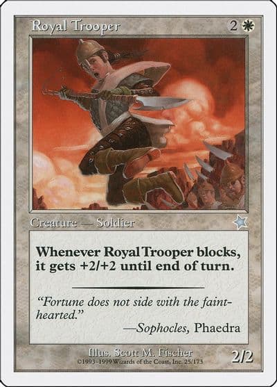 Royal Trooper Starter 1999 Magic card
