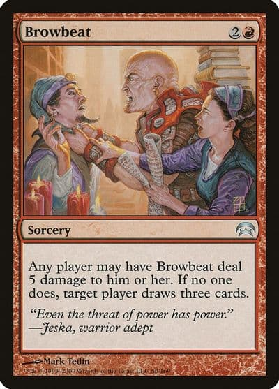 Browbeat Planechase Magic card