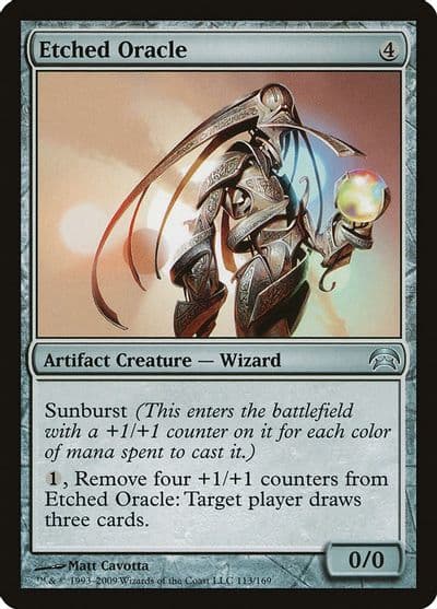 Etched Oracle Planechase Magic card