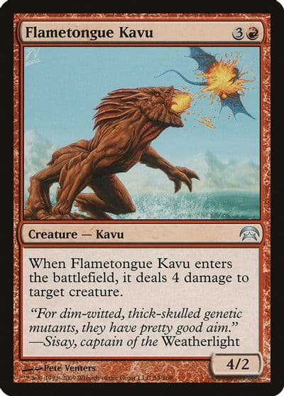 Flametongue Kavu Planechase Magic card