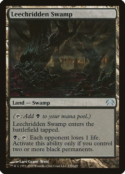 Leechridden Swamp Planechase Magic card